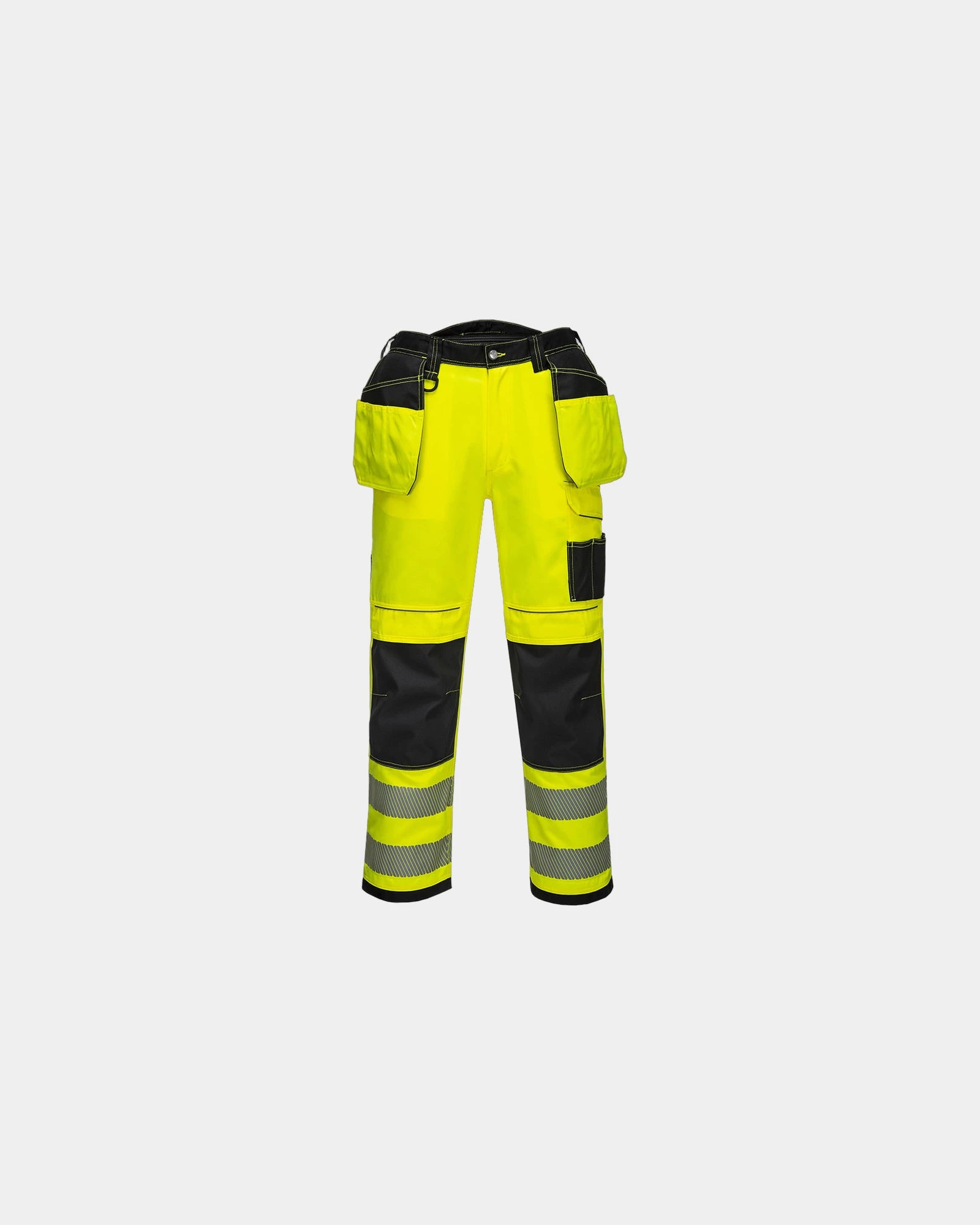 Spodnie robocze hi-vis HV PW3 z nadrukiem - Żółto-czarny
